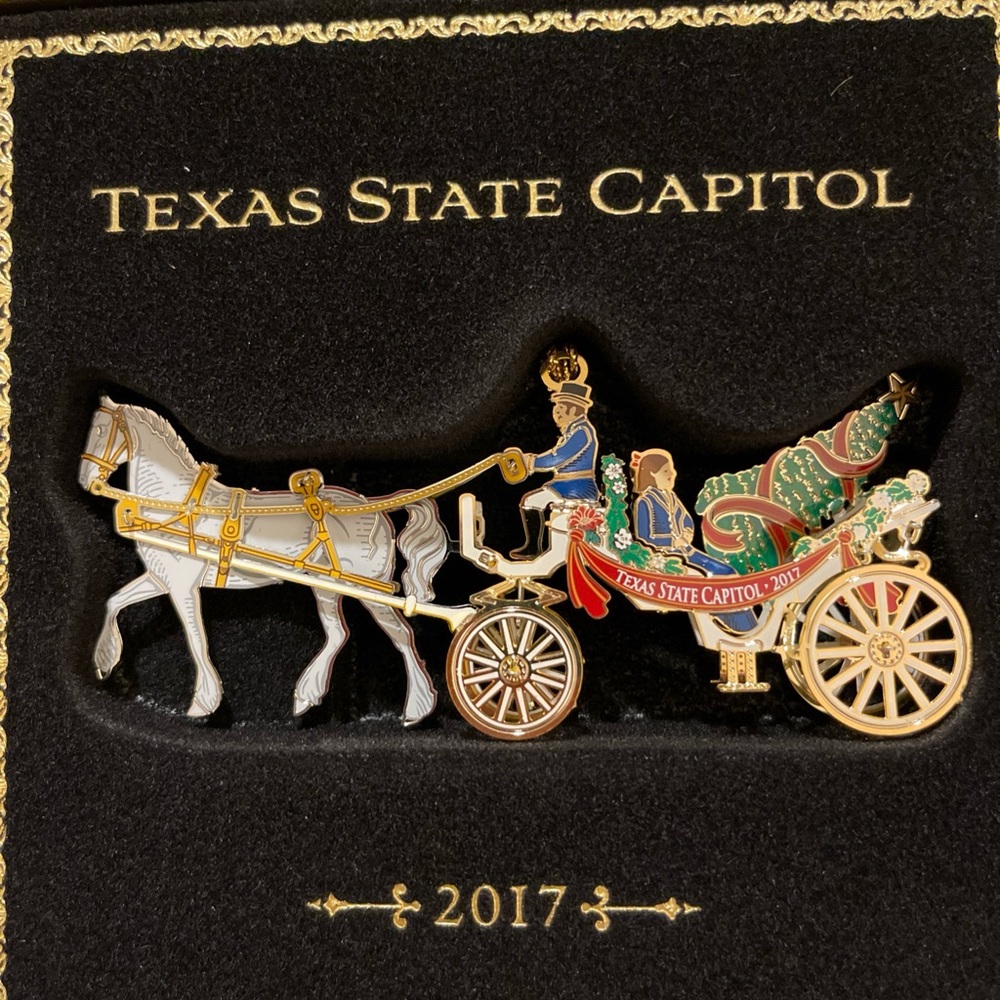 Holiday Ornament - Gold and Red